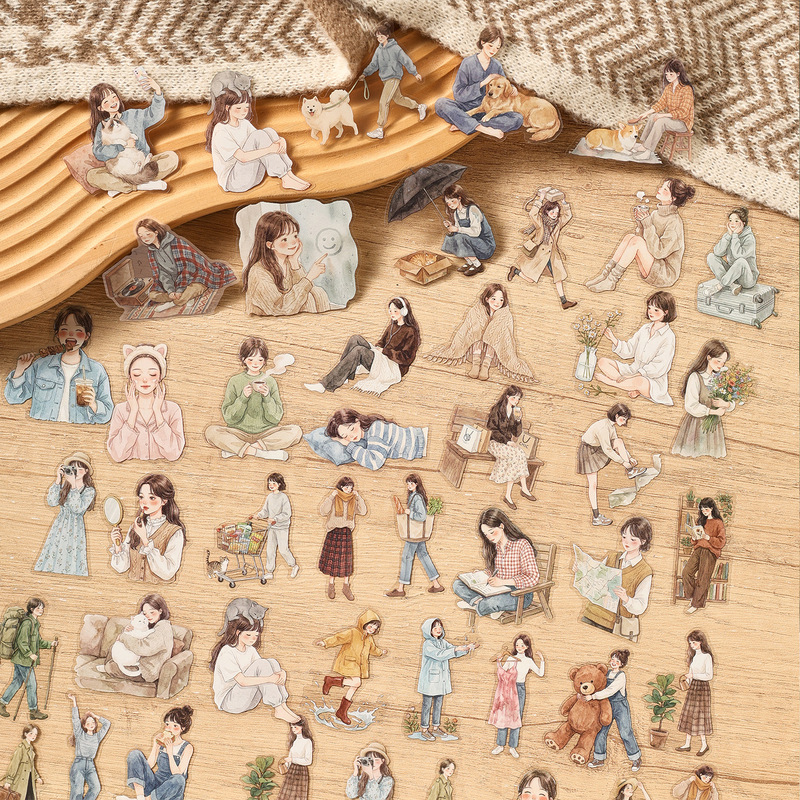 Embellishments For Scrapbooking - 1 opakowanie/20 sztuk ciepłych, ręcznie rysowanych