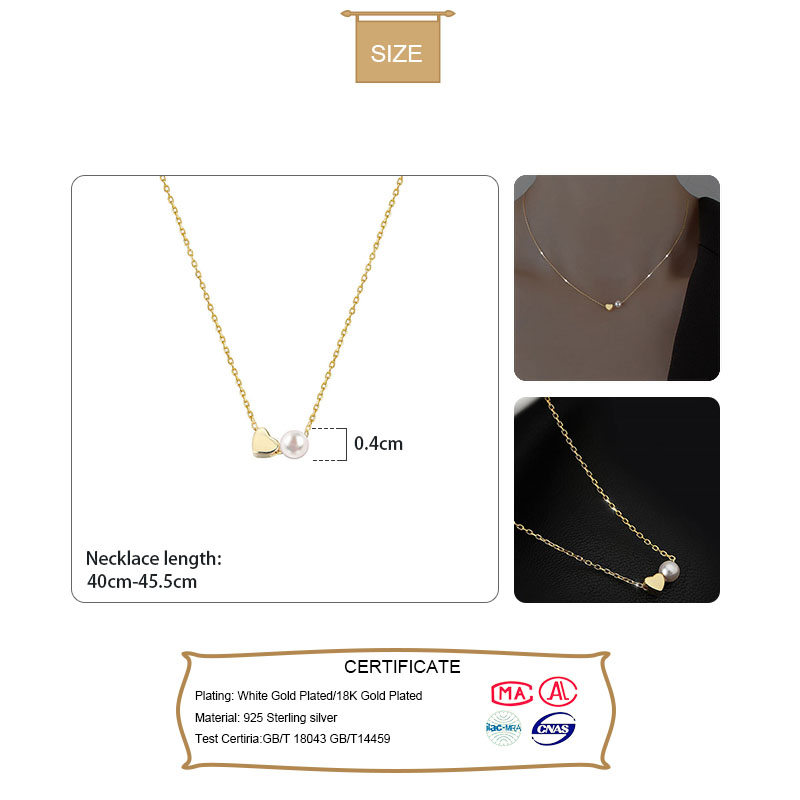 TrustDavis prawdziwe 925 srebr – Pearl Trim Chain recenzja i cena