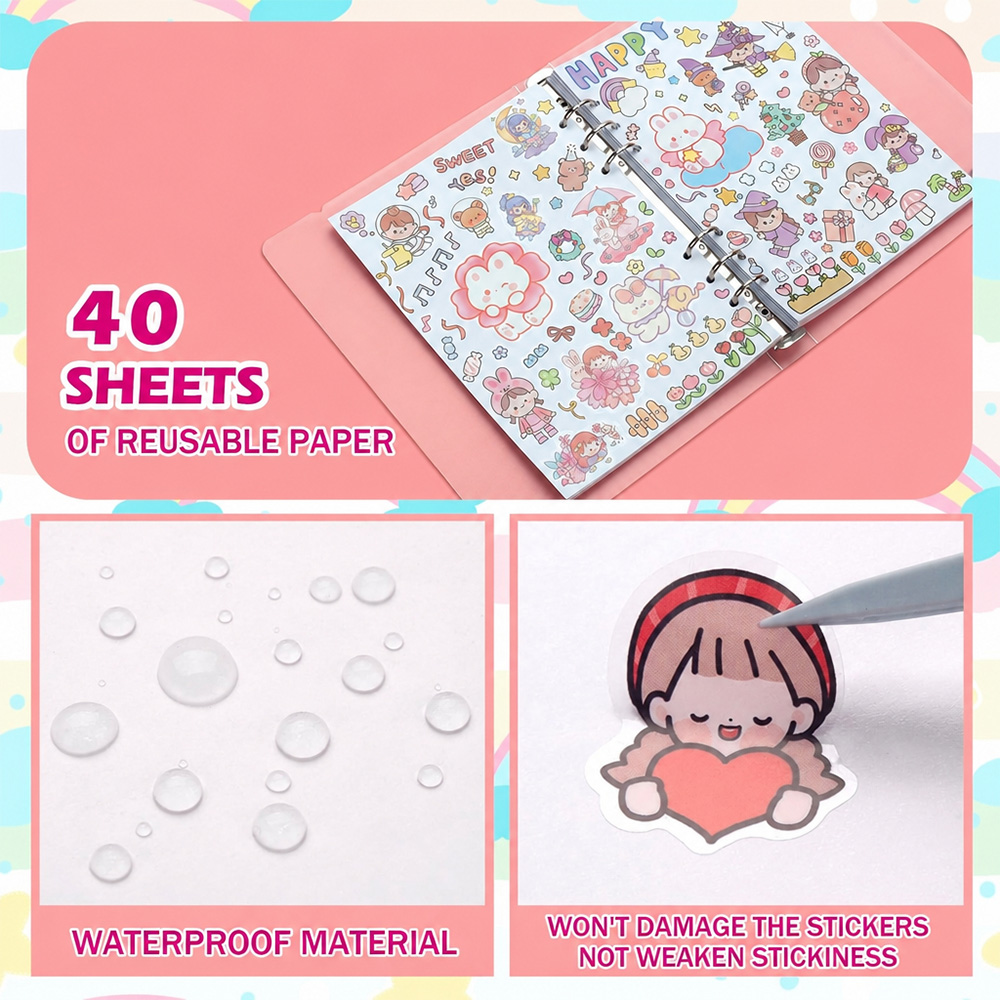 Wielorazowy album na naklejki  – Embellishments For Scrapbooking recenzja i cena
